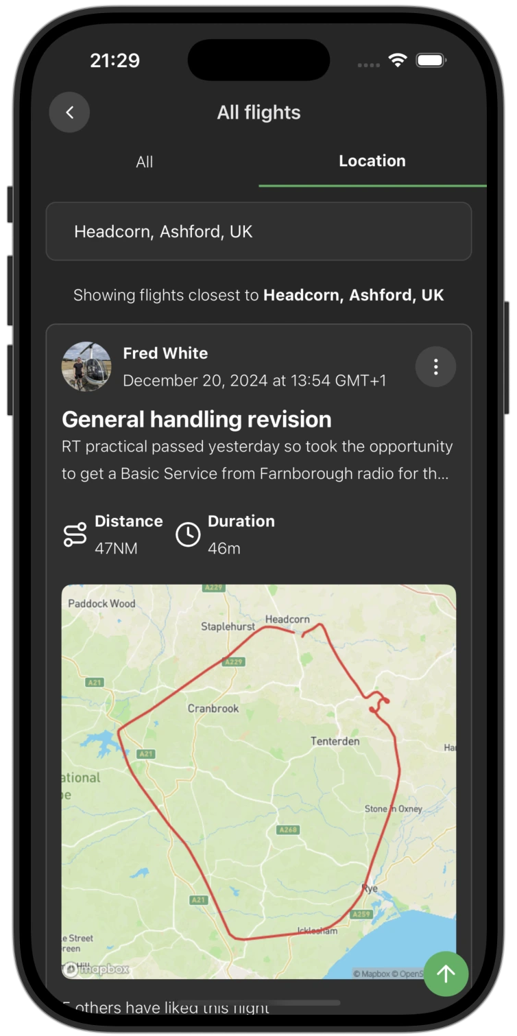 Explore feed on AviNet app